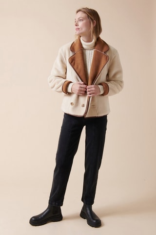 Casaco reversível Virunga - Camel e cru