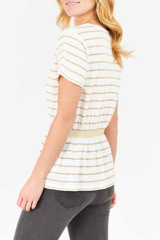 Top Marfim e dourado