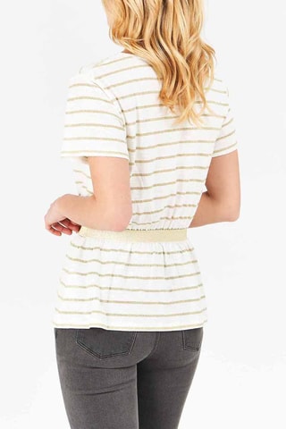 Top Marfim e dourado