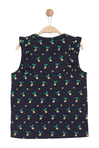 Top Azul-marinho e verde