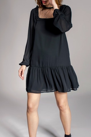 Vestido de cintura descida Robine Preto