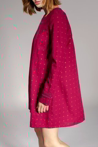 Vestido trapézio Rumba Rosa escuro