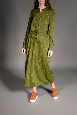 Vestido comprido Rosalia Caqui