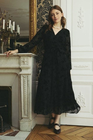 Vestido comprido Ruth - Preto