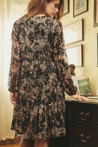 Vestido estilo patinadora Raquel - Verde