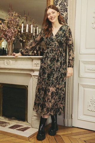 Robe midi Rachelle - Vert