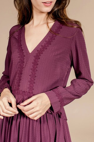 Vestido estilo patinadora Rosabella Malva