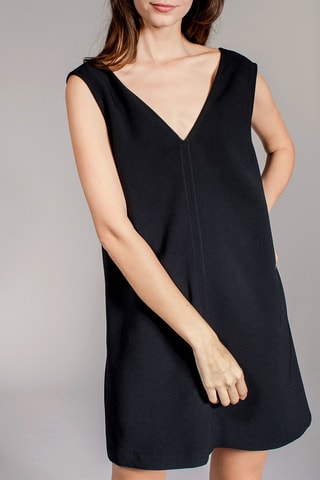 Vestido direito Rafine Preto