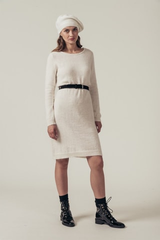 Vestido-camisola de angorá Rangora Cru