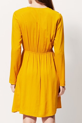 Vestido direito Ragote Mostarda