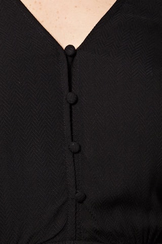 Vestido direito Ragote Preto