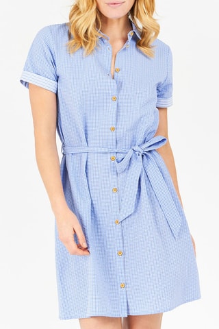 Vestido camisa Azul-celeste