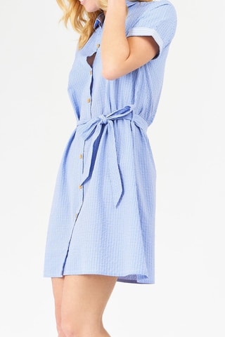 Vestido camisa Azul-celeste