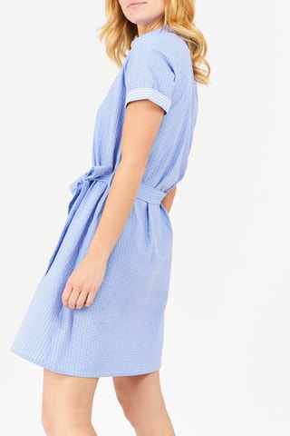 Vestido camisa Azul-celeste