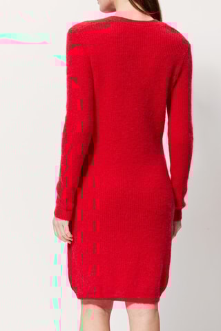 Vestido camisola em mohair e lã Richelet - Vermelho