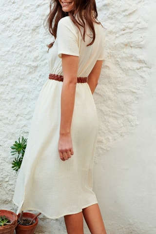 Robe chemise - 
Beige