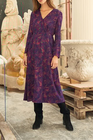 Vestido comprido Beringela