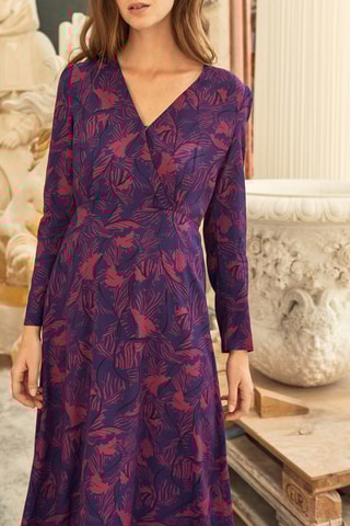 Vestido comprido Beringela