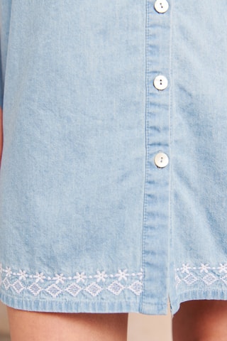 Vestido direito - 
Azul