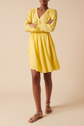 Vestido direito - 
Amarelo