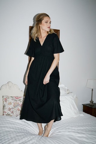 Vestido comprido Renne - Preto