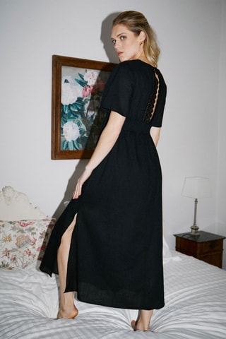 Vestido comprido Renne - Preto