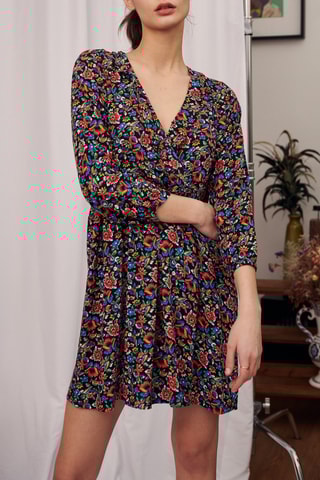 Vestido estilo patinadora - 
Vermelho e preto