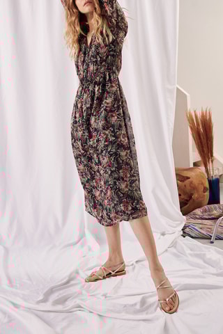 Vestido midi - 
Preto