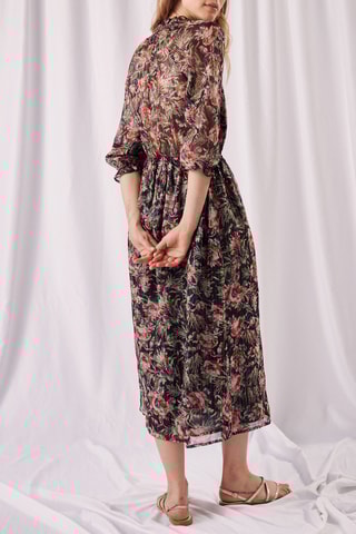 Vestido midi - 
Preto