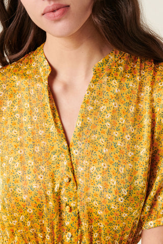 Vestido comprido - 
Amarelo