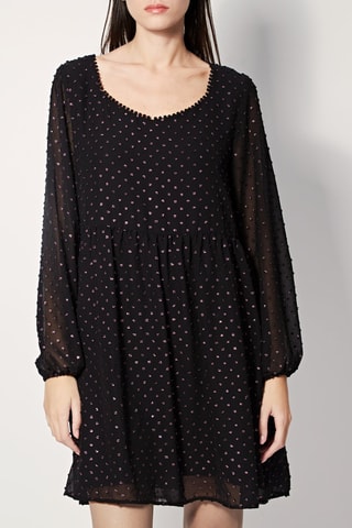 Vestido estilo patinadora Ronda Preto