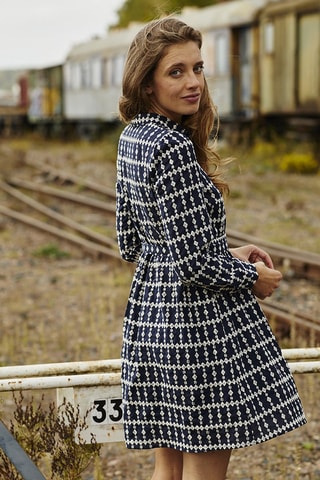 Robe chemise Rosalie - Bleu marine