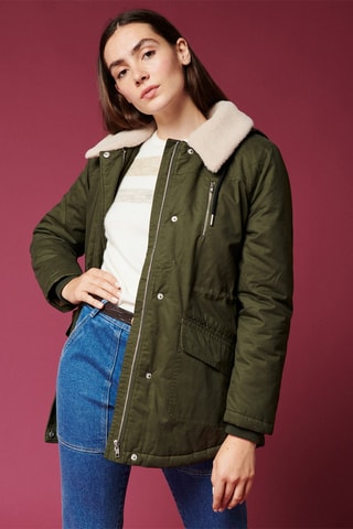 Parca com capuz Lucian - Caqui