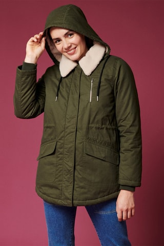 Parca com capuz Lucian - Caqui