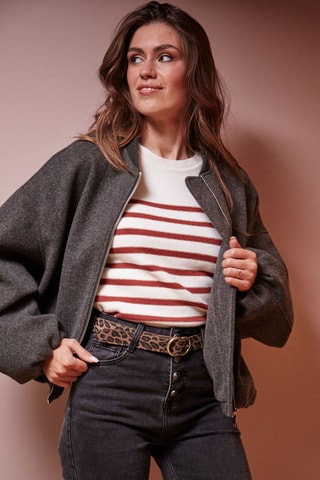 Bomber Vosges - Cinzento-escuro mesclado