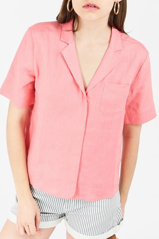 Chemise en lin - Rose