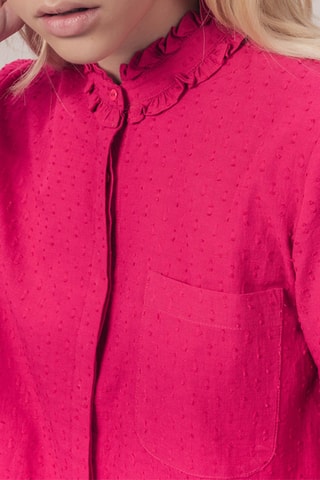 Camisa Celeste Fúcsia