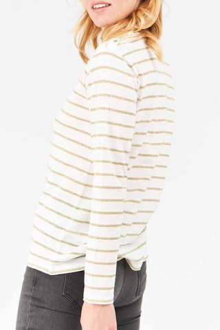 T-shirt Marfim e dourado