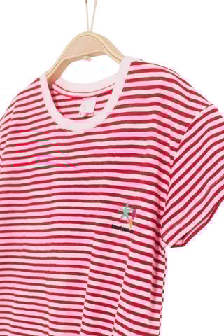 T-shirt atada Vermelho e branco