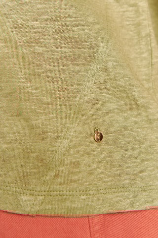 T-shirt em linho - 
Verde