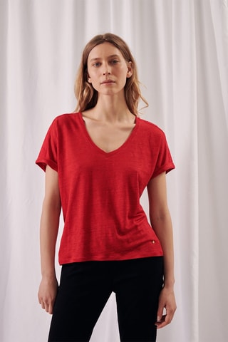 T-shirt oversize oversize Adem - Vermelho