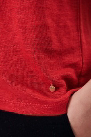 T-shirt oversize oversize Adem - Vermelho