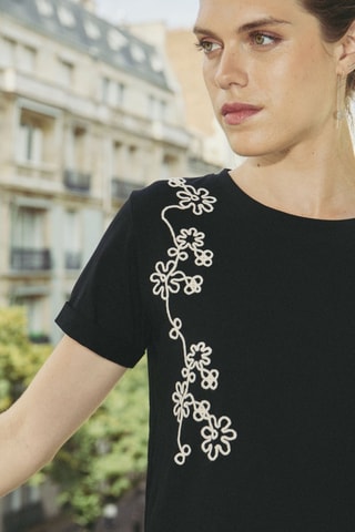 T-shirt Arlette - Preto