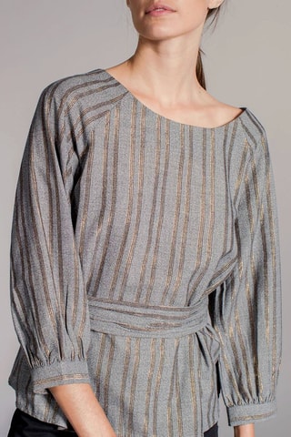 Blouse Felix - Gris clair et doré