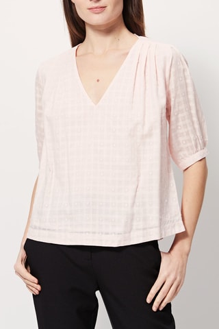 Blouse plumetis - Rose poudré