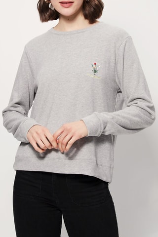 Sweat Selena Cinzento-claro mesclado