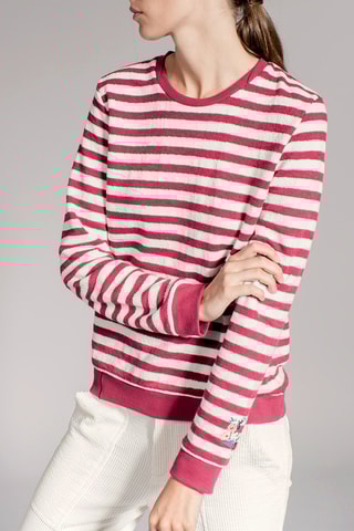 Sweat Sailor Branco e bordô