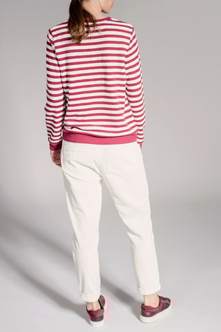 Sweat Sailor Branco e bordô