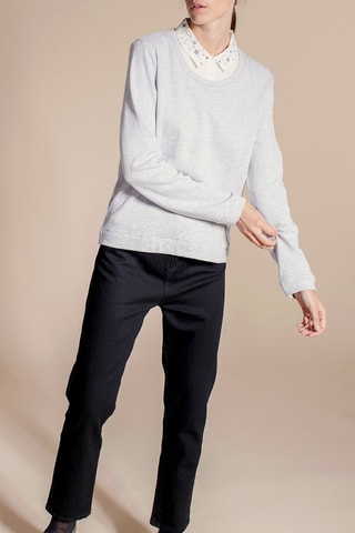 Sweat efeito ilusório Subtile Cinzento-claro mesclado