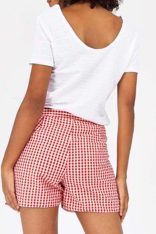 Calções Vermelho e branco